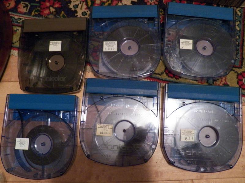 Vintage lot 6 dealer salesman training original technicolor 8mm film cartridge 3