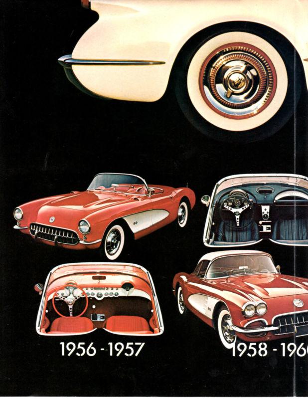 1953 to 1978 corvette 53 to 78 silver anniversary original sales brochure