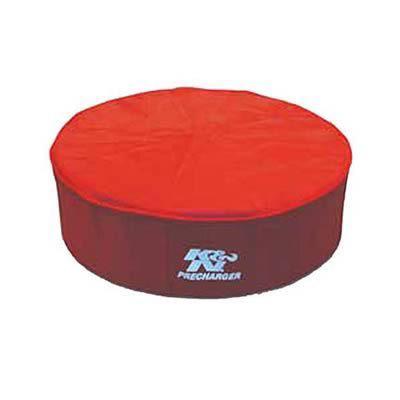 K&n air filter wrap precharger red round universal 14.00" dia 2.250" height ea