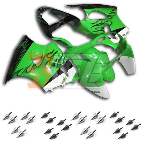 Free bolt kit! body frame fairing kit for kawasaki ninja zx6r 2000 2001 2002 ak