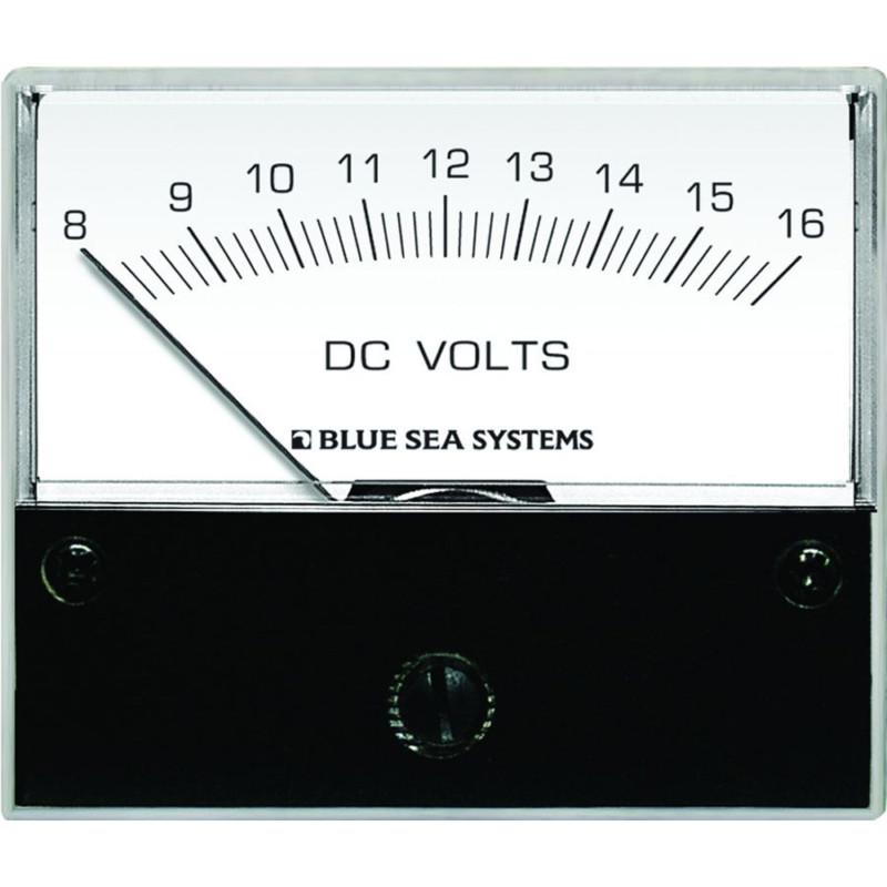 Blue sea 8003 dc analog voltmeter - 2-3/4" face, 41502 volts dc