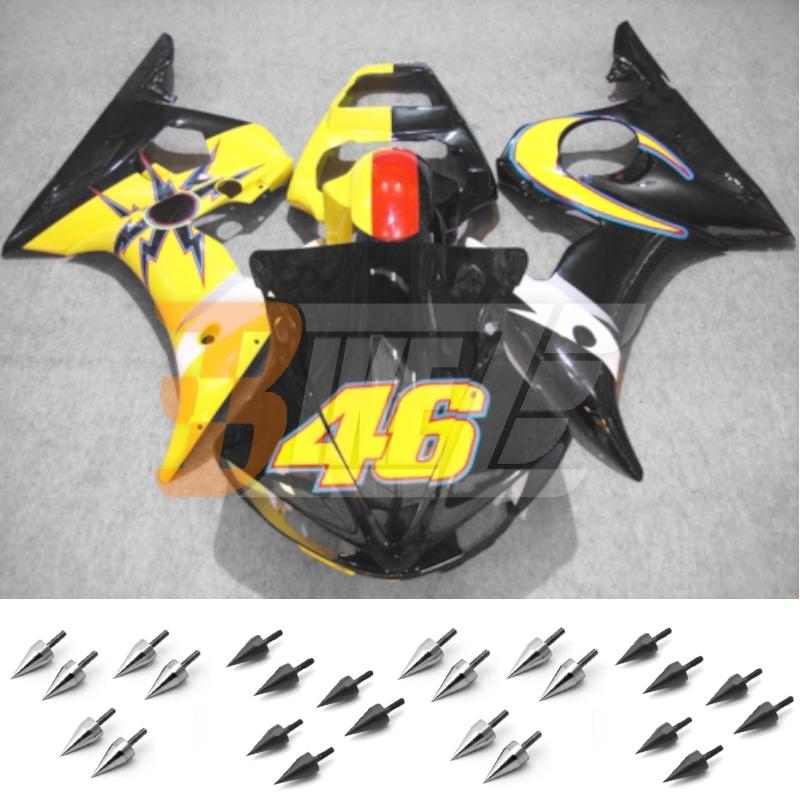 Free bolt kit! body frame fairing kit bodywork for yamaha yzf 600 r6 2003 ae