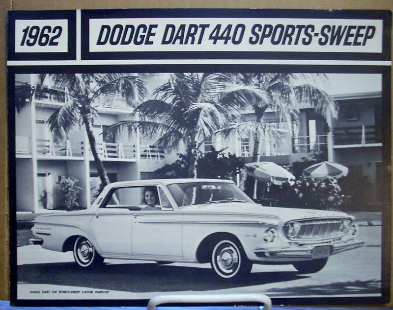 1962 dodge dart 440 sports sweep sales brochure