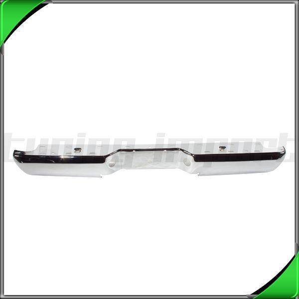 Rear bumper chrome face bar fo1101143 step pads 1993-1997 ford ranger styleside