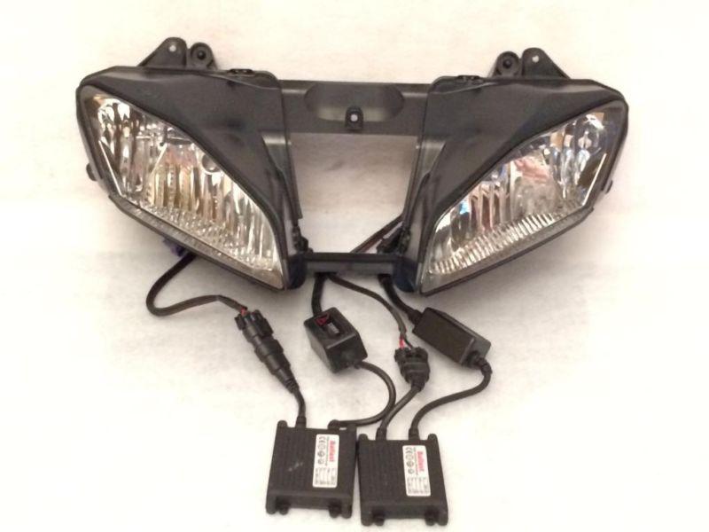 08 09 10 11 12 yamaha r6 oem headlight assembly with hid conversion kit!! yzf-r6