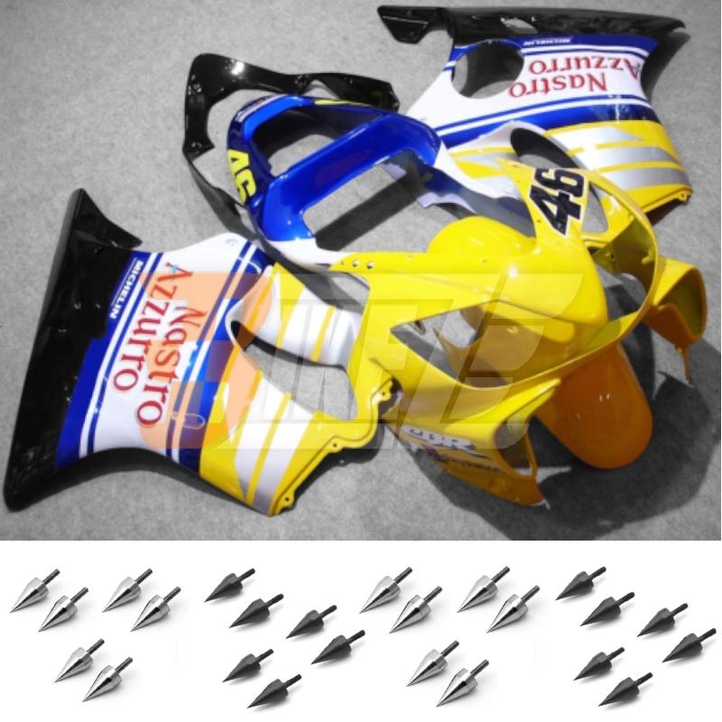 Free bolt kit! body frame fairing kit for honda cbr600 f f4i 2001 2002 2003 ah