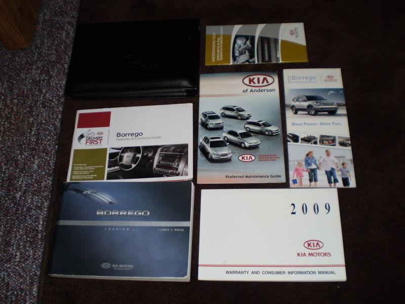 2009 kia borrego complete suv owners manual books guide case all models