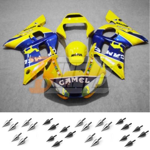 Free bolt kit! body frame fairing kit for yamaha yzf r6 1998 99 00 01 2002 aa