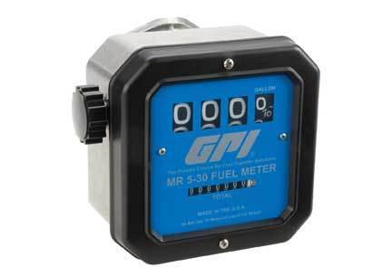 Gpi mr 5-30-g6n mechanical fuel meter w/ 3/4in npt thread inlet/outlet