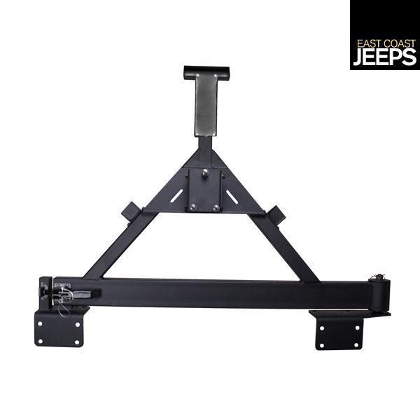 11546.22 rugged ridge tire carrier for xhd rear bumper, 07-12 jeep jk wranglers,