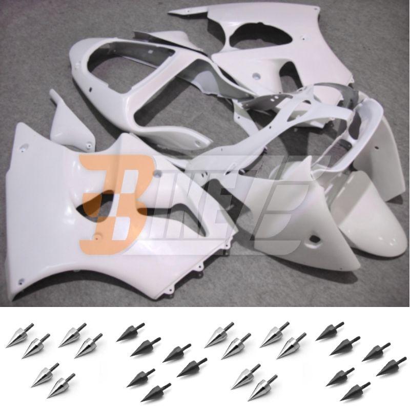 Free bolt kit! body frame fairing kit for kawasaki ninja zx6r 2000 2001 2002 wh