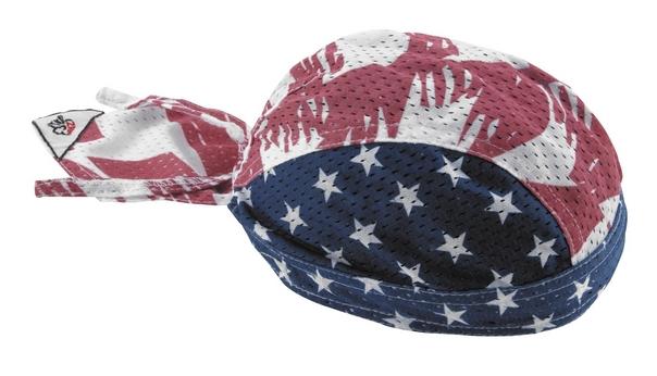 Zan headgear vented sport flydanna headwrap patriotic