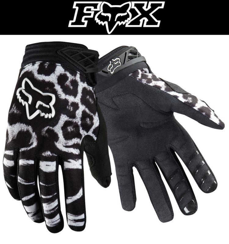 Fox racing womens dirtpaw black white dirt bike gloves motocross mx atv 2014