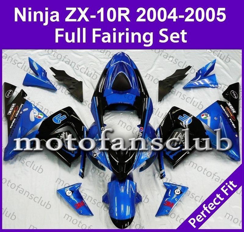 Fit kawasaki 04 05 zx 10r zx10r ninja 2004 2005 fairing bodywork plastics #17 c