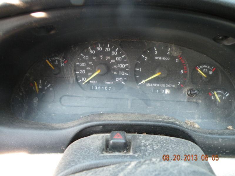 1994  ford mustang speedometer complete cluster  mph 120 195300