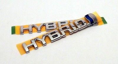 Genuine toyota prius fender hybrid emblems 75374-47010 75374-47020 new (qty 2)