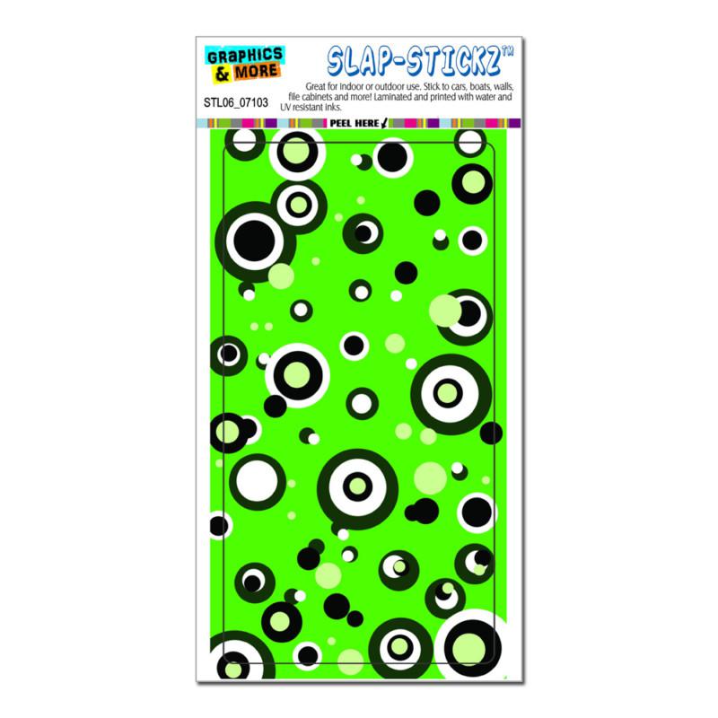 Circles dots green - slap-stickz™ automotive car window locker bumper sticker