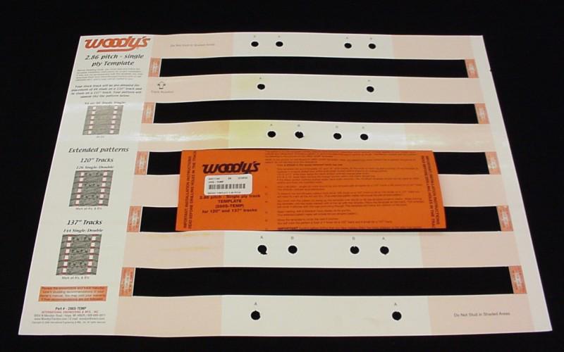 Purchase Woody's Snowmobile stud Template 2.86 Pitch single ply 120