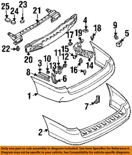 Subaru oem 57714ac030 rear bumper-bumper cover pin