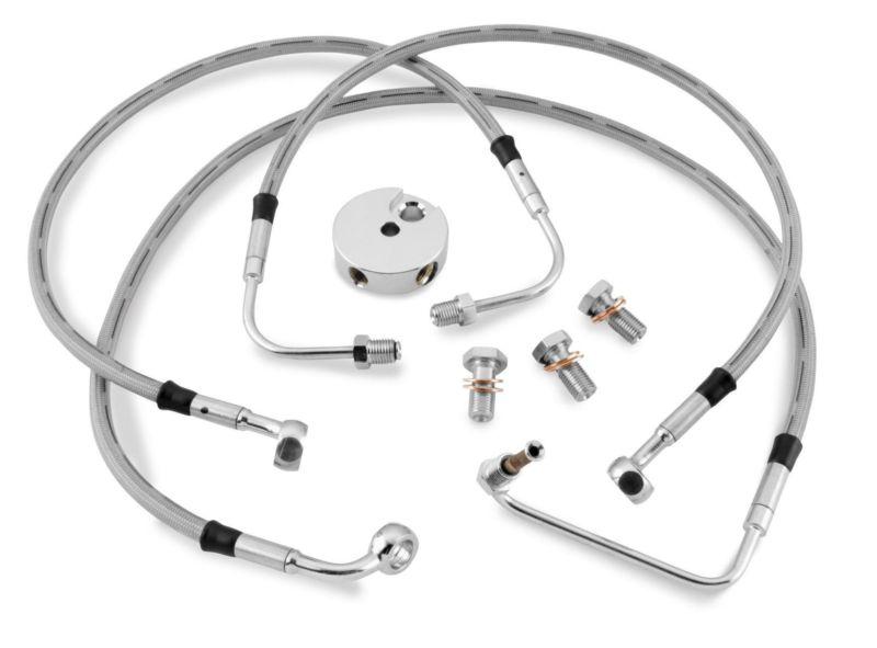 Bikers choice dot brake line kit - +12in. length - front  hd2082-1f+12