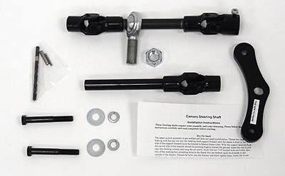 Unisteer steering shaft manual steering steel alloy double d chevy camaro/nova