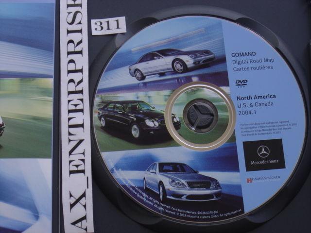 04 05 2004 2005 mercedes cl e s class comand navigation dvd map released ©2004.1