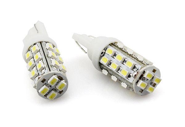 2x t10 white 28 smd 168 194 w5w wedge lamp 12v for car light led