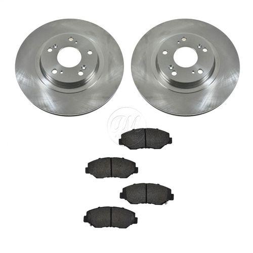 05-06 honda cr-v crv front semi metallic brake pads & 2 rotors discs set kit