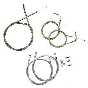 Baron 18 inch cable kit for yamaha v-star 1100 custom 99-10