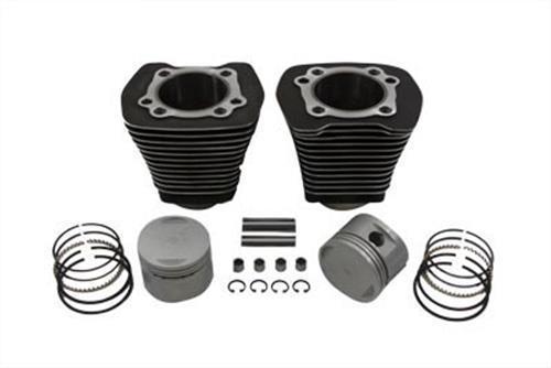 Cylinder / piston kit 1985 - 1999 harley big twin evolution motor 1340cc - black