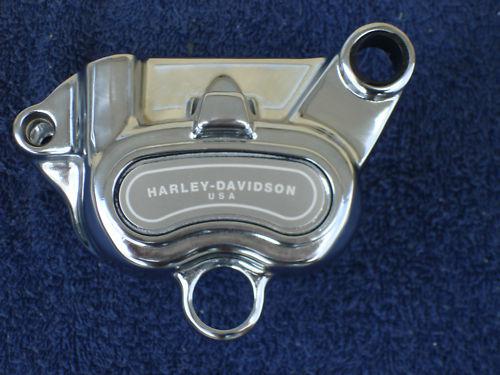 Harley davidson chrome rear brake caliper - softail - dyna 2008+