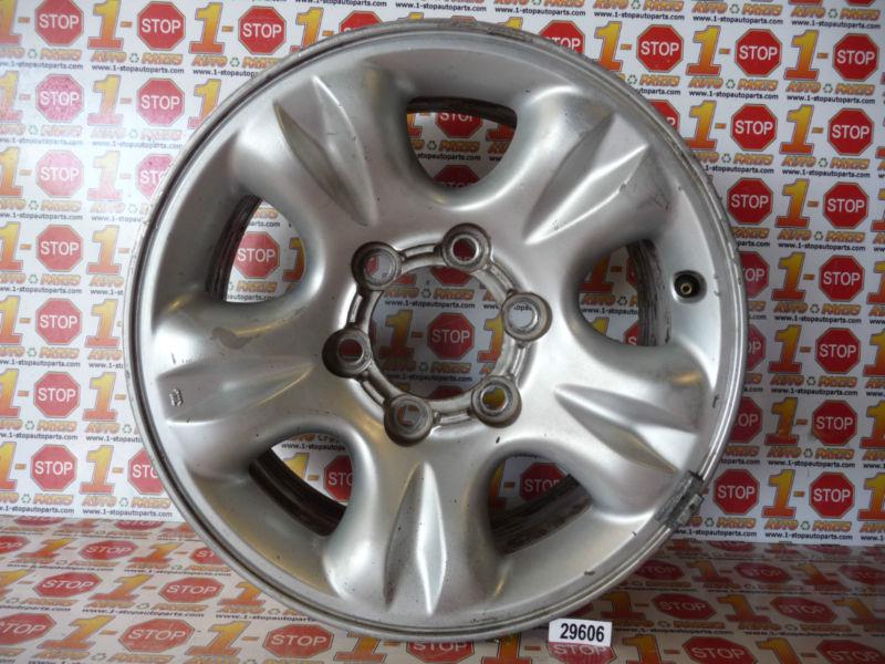 01 02 toyota 4runner 16" alloy wheel rim 10 spokes oem