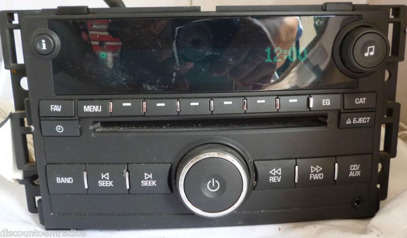 07-09 chevrolet cobalt radio cd player aux 25775626  *