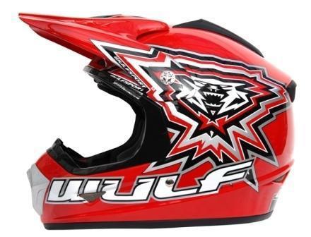 2013 wulfsport cross flite junior large helmet 52cm red motocros pit bike atv