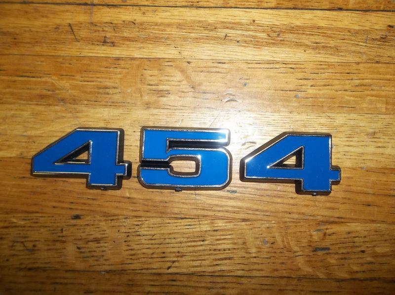 New 454 emblems chevy blue