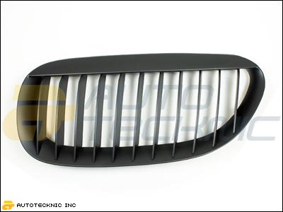 Shadow matte black front grille grill bmw e63 e64 630i 645i 645ci 650i 650ci m6