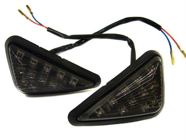 Smoke euro led flush mount turn signal for 1995-2007 yamaha yzf r6 r1 1000 600r