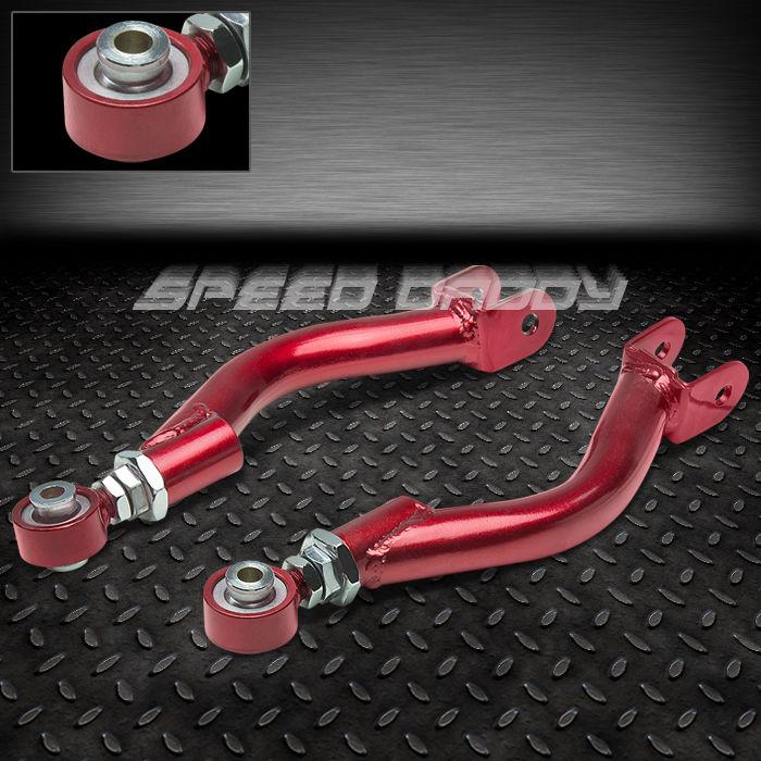 Adjustable rear upper camber control arm kit 95-98/02 240sx s14 s15/r33 r34 red