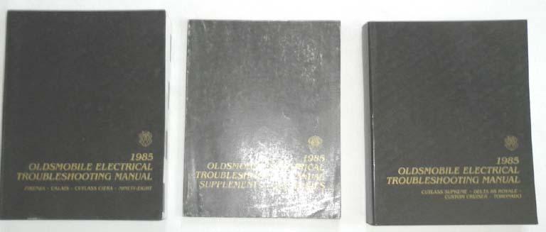 1985 oldsmobile service repair manual set cutlass more 