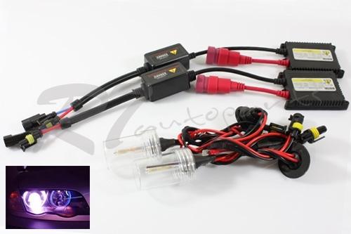 H7 12000k purple aftermarket ac slim ballasts hid low beam lights conversion kit