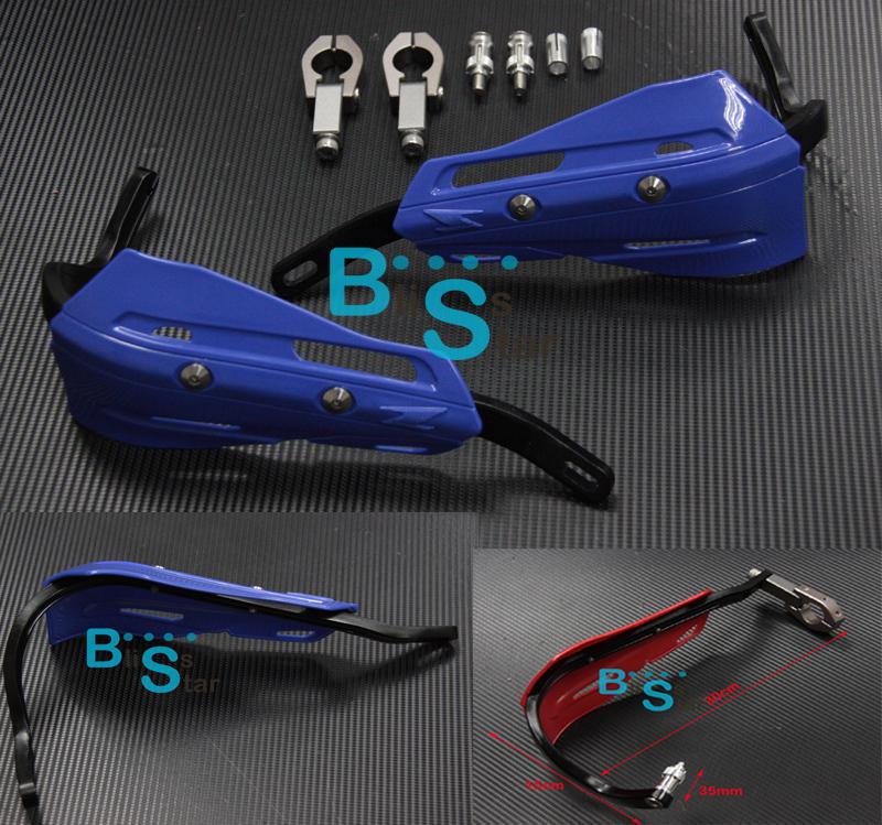 Blue 7/8" dirt bike dirtbike atv motorcycle brush bar hand guards handguard