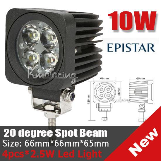 10w cree led work light offroad spot beam lamp offroad truck ute boat pickup