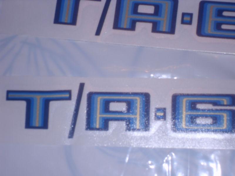 78-79 trans am ta 6.6 hood scoop decals