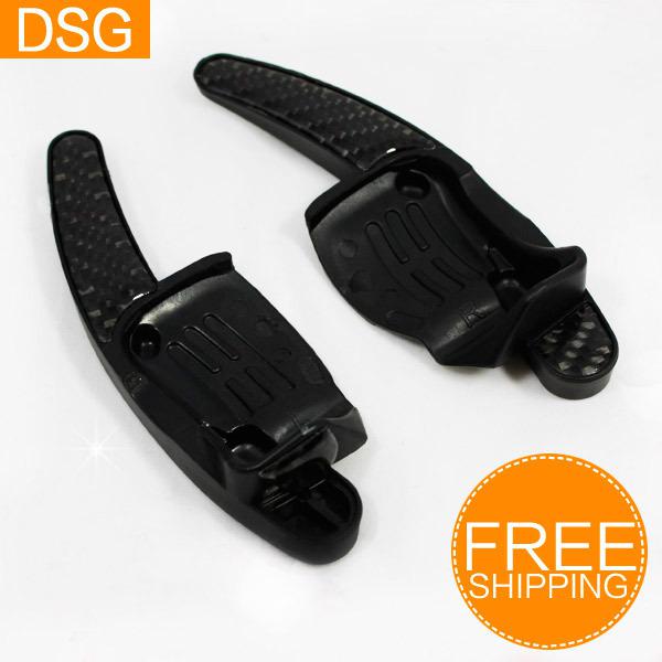 Steering wheel dsg paddle extension volkswagen r r20 r26 scirocco carbon fiber