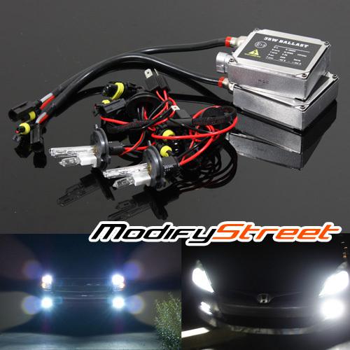 H4/9003/hb2 6000k white h4-2 single xenon ac ballast hid low beam headlights kit