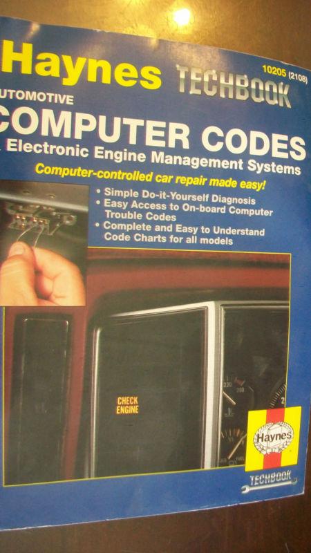 Haynes techbook, automotive computer codes & engine management systems #10205