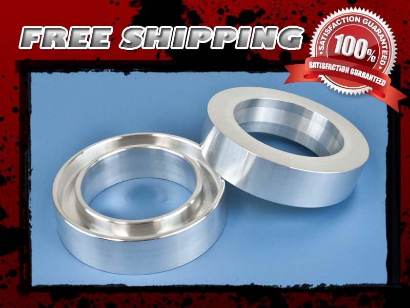 Silver aluminum block lift kit rear 1" coil spacer 2wd 4wd 4x2 4x4