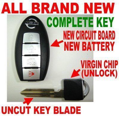 New nissan intelligent prox remote smart chip key keyless entry fob transmitter