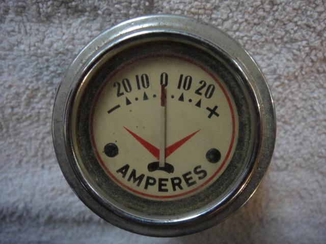 Vintage amperes gauge item #2