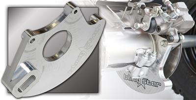 Bling star rotor guard aluminum polished kawasaki each